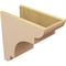 Ekena Millwork 8"W x 16"D x 16"H Classic New Brighton Rough Cedar Woodgrain TimberThane Corbel, Primed Tan CORUR08X16X16NEBRCPR - alternate 4